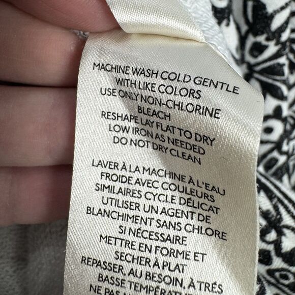 Anthropologie Pullover Top Women XL Samia Dolman Puff Sleeve French Terry Floral - Picture 7 of 8